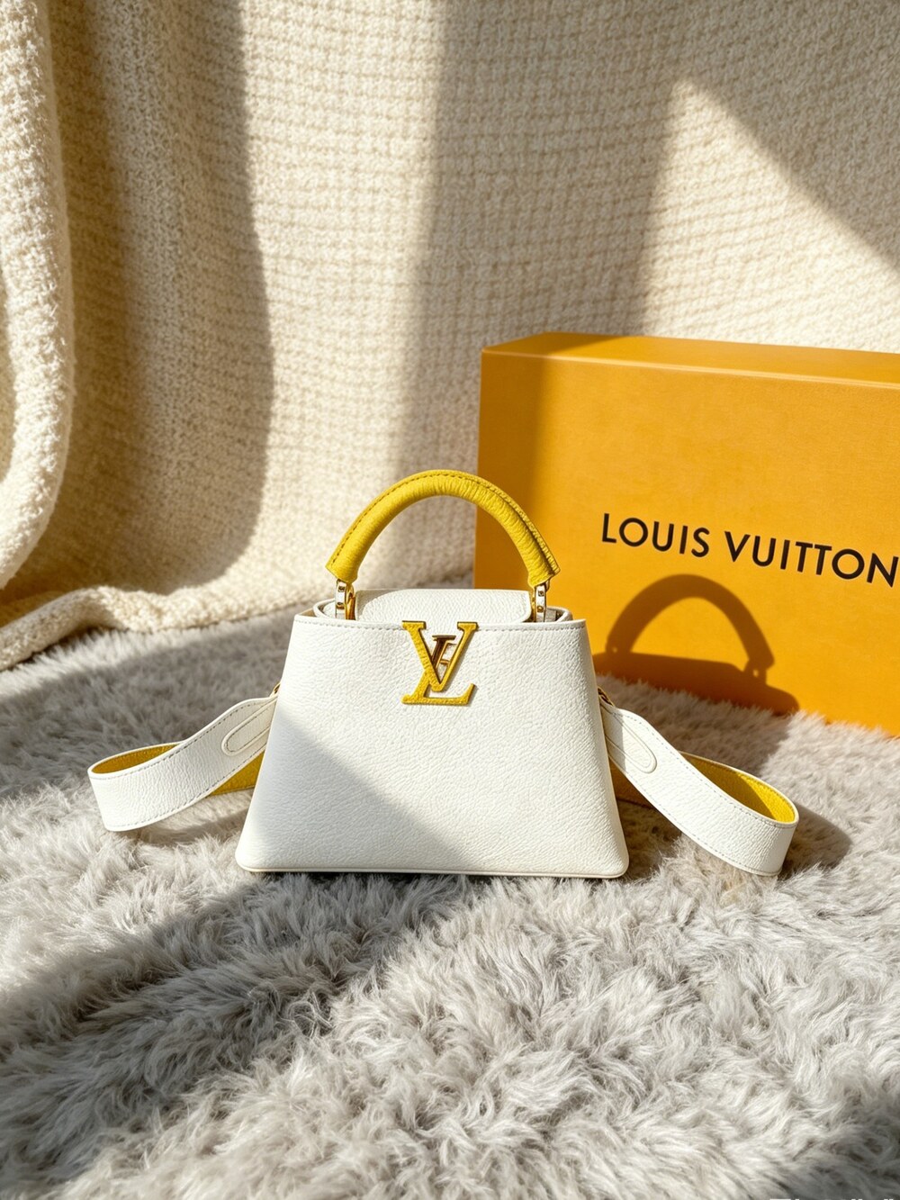 Louis Vuitton Capucines BB White